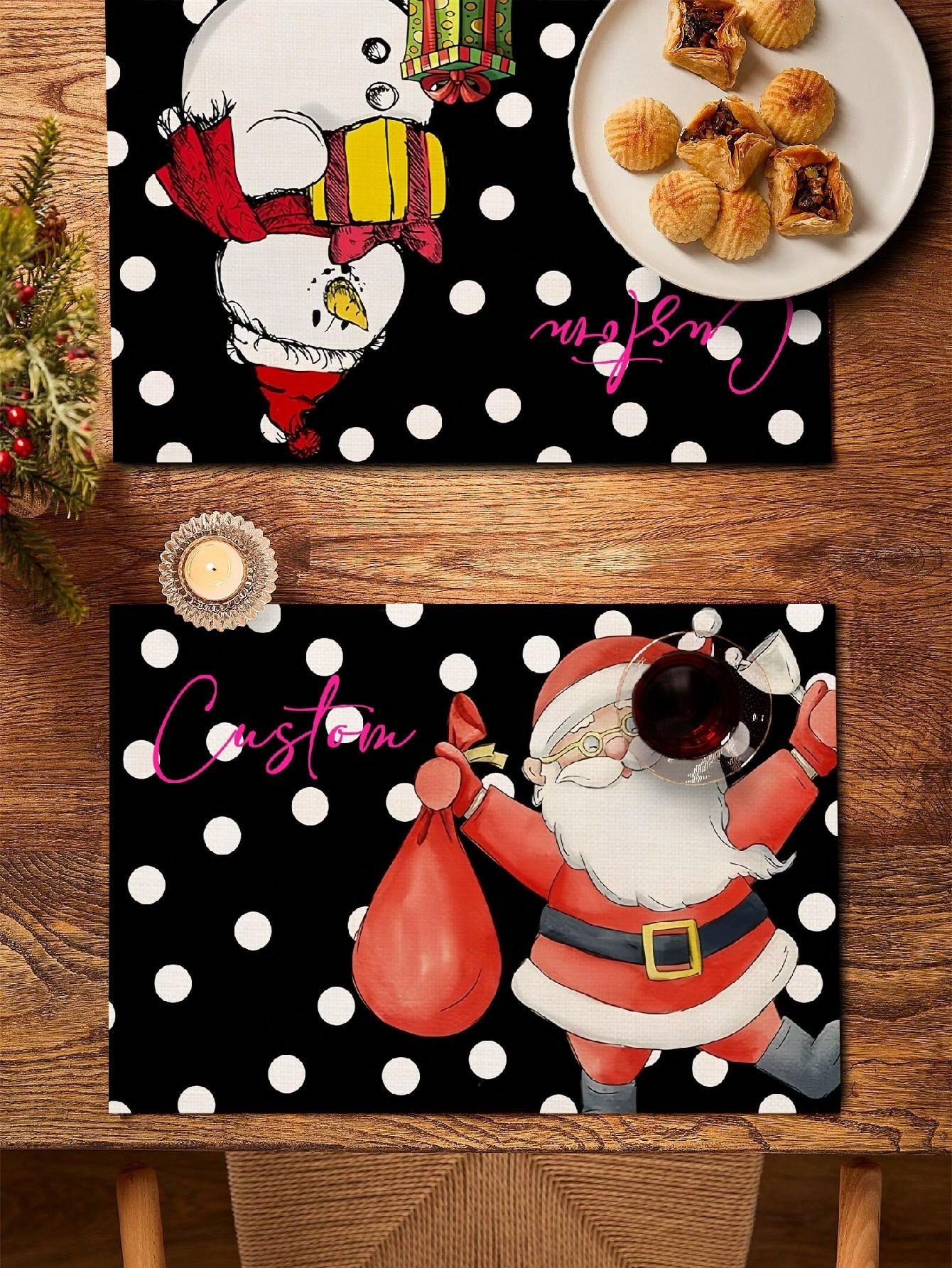 Personalized Christmas Custom Placemats